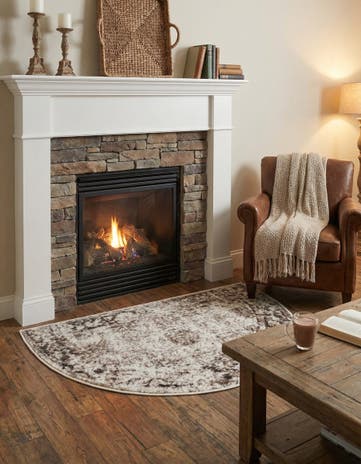 Beige Monte Carlo Hearth Rug