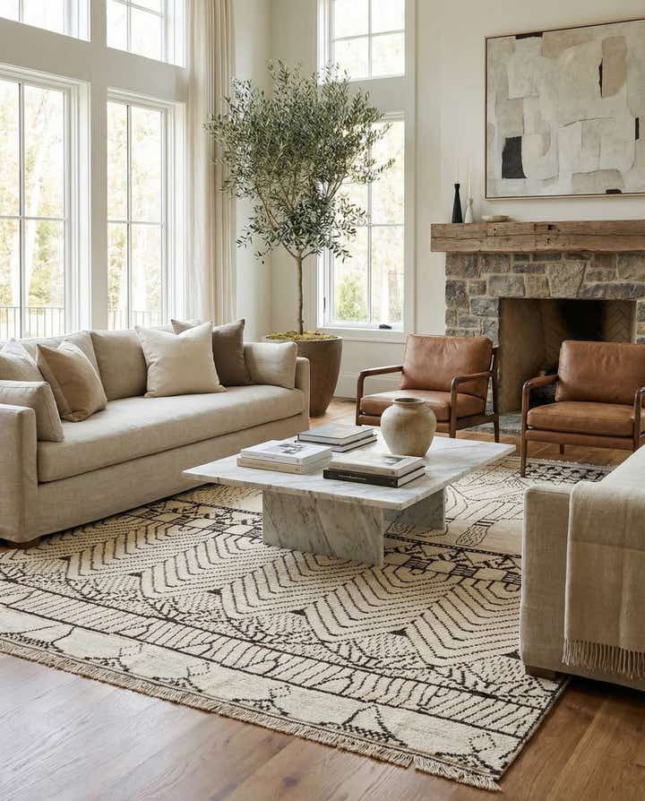 9' 10 x 14' 3 Hand Knotted Darya Wool Rug