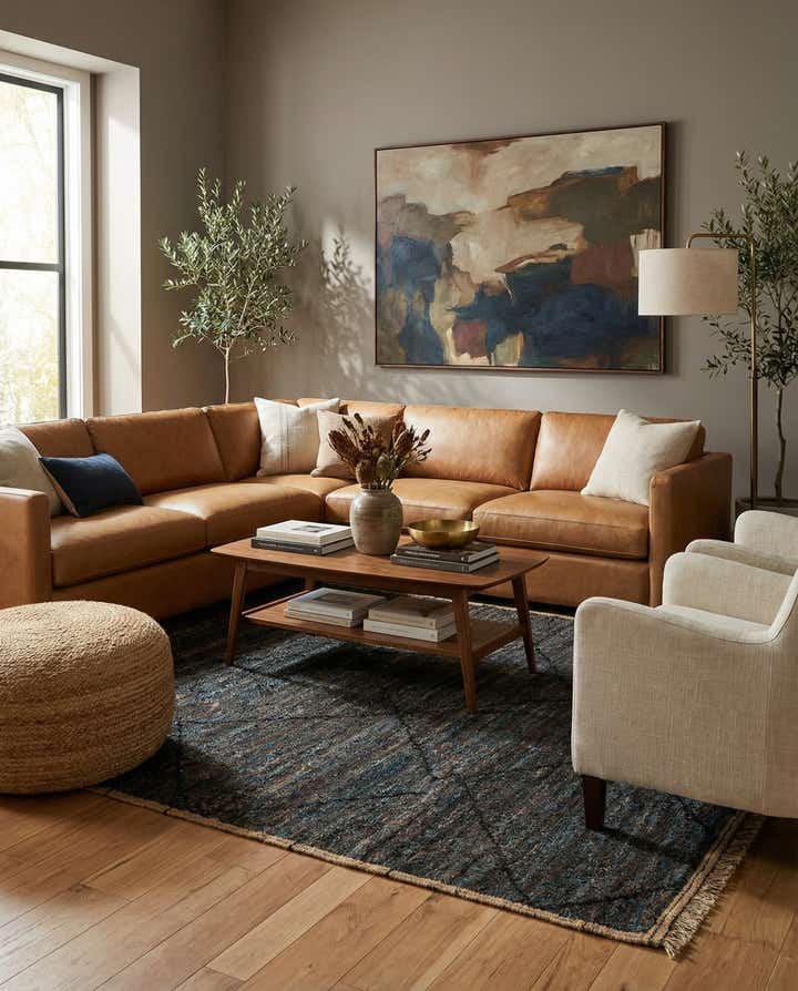 6' 6 x 9' 1 Hand Knotted Moroccan Wool Rug