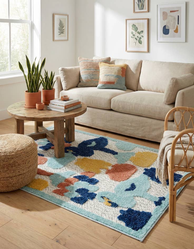 Detail image of 2' x 3'  Washable Belize Indoor / Outdoor Rug