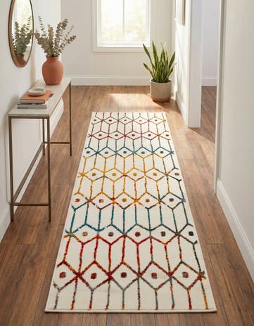 2' x 6' Lattice Trellis Runner Rug