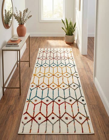 2' x 6' Lattice Trellis Runner Rug
