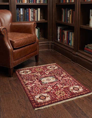 2' x 3' Hand Knotted Mamluk Ziegler Rug