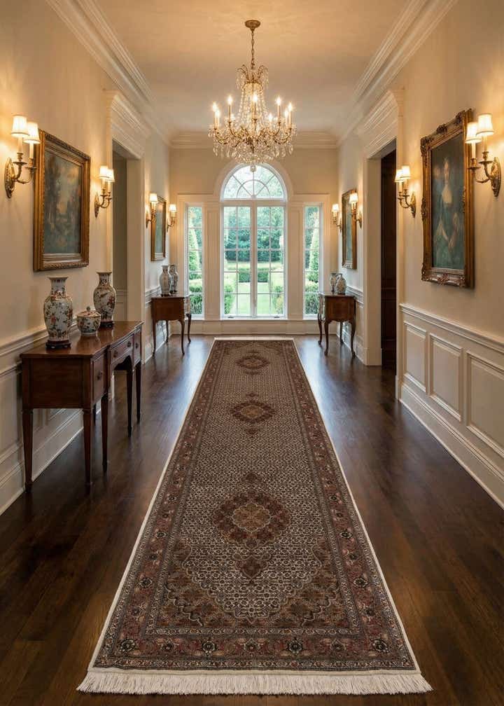 2' 9 x 11' 8 Tabriz Mahi Runner Rug