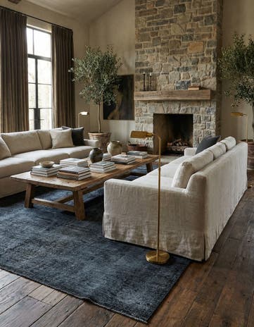 6' 7 x 10' Hand Knotted Ultra Vintage Persian Wool Rug