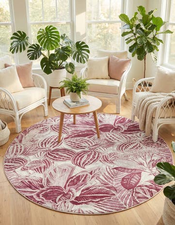 7' x 7' Blossom Round Rug