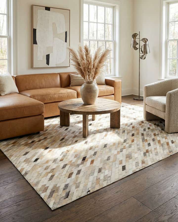 5' 1 x 7' 11 Cowhide - Patchwork Rug