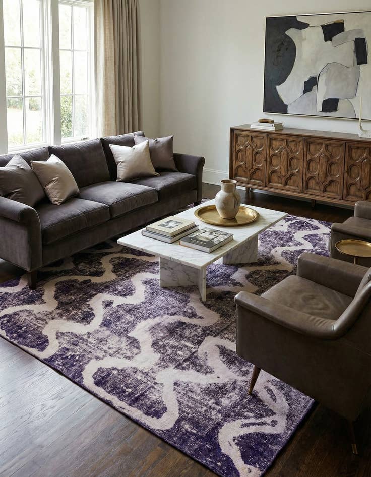 Detail image of  9' 10 x 12' 6  Hand Knotted Ultra Vintage Persian Wool Rug