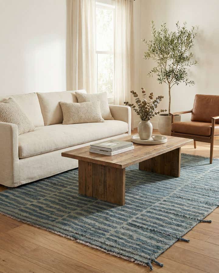 5' 7 x 8' 1 Hand Knotted Moroccan Wool Rug