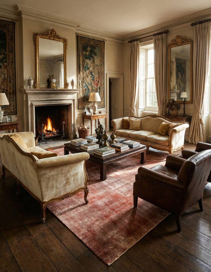 Detail image of 9' 7 x 13' 2 Vintage Royal Wool Rug