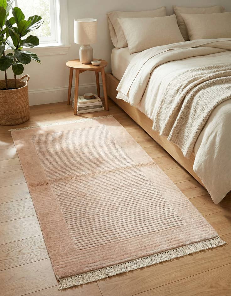 Detail image of  2' 7 x 5'  Hand Knotted Darya Wool Rug