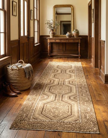 3' 7 x 9' 10 Hamedan Runner Rug
