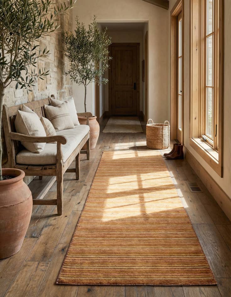 Detail image of 2' 7 x 8' Juma Wool Runner Rug