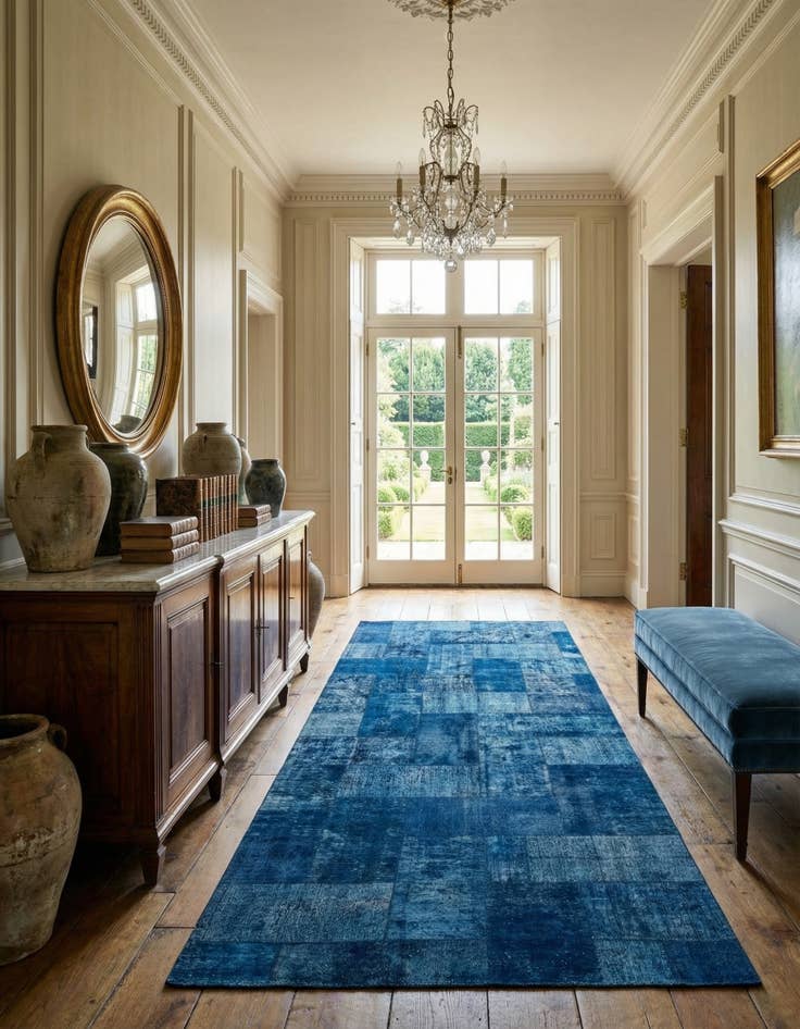 Detail image of 7' 3 x 16' 10  Hand Knotted Ultra Vintage Persian Wool Rug