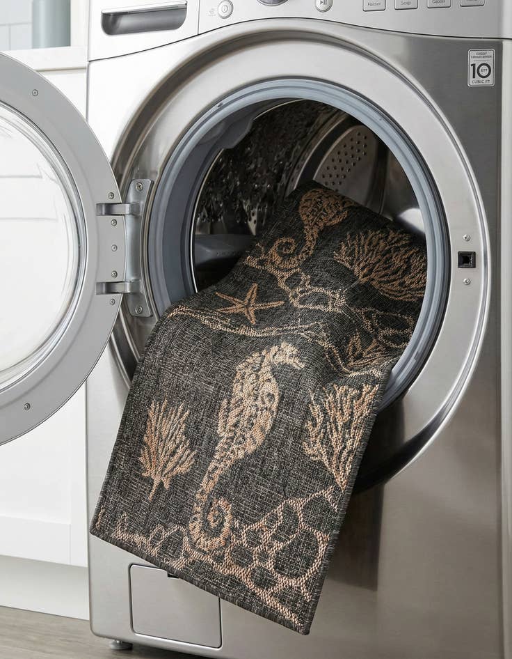 Detail image of 2' x 8'  Washable Coastal Indoor / Outdoor Runner Rug