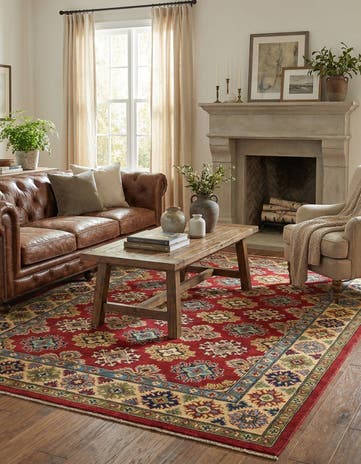 5' 8 x 7' 10 Hand Knotted Kazak Rug