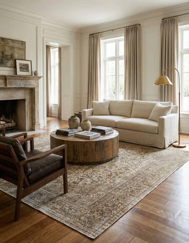 Detail image of 8' 6 x 11' 6 Hand Knotted Ultra Vintage Persian Wool Rug