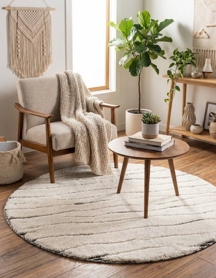 Detail image of 3' x 3' Prismatic Round Rug