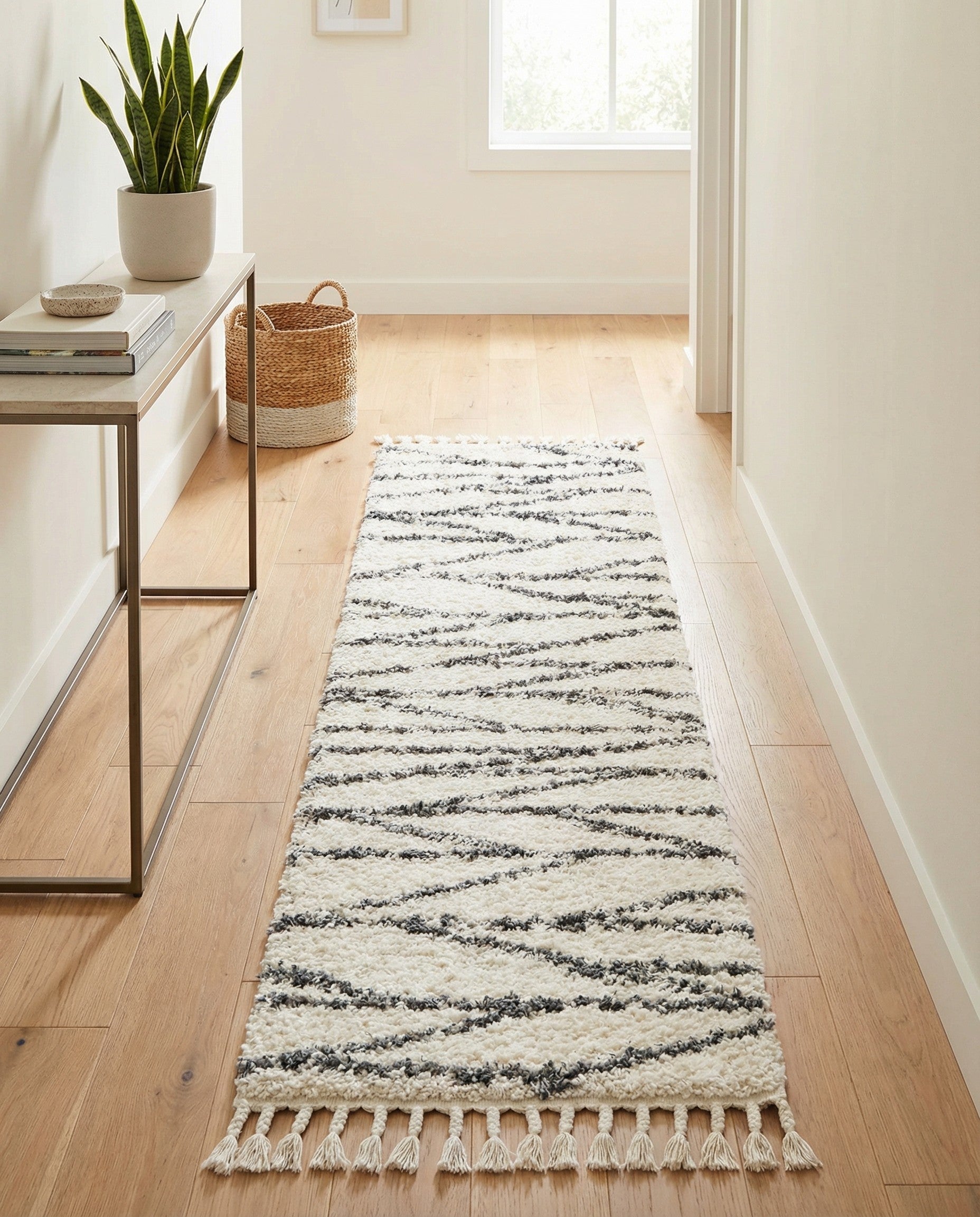  2' x 8' Serenity Shag Runner Rug