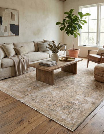 7' 5 x 10' 7 Hand Knotted Ultra Vintage Persian Wool Rug