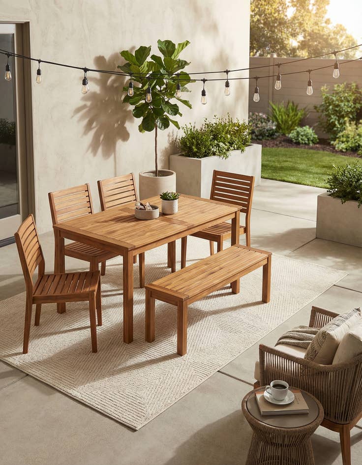 Detail image of 5' x 8'  Washable Sabrina Soto Indoor / Outdoor Rug