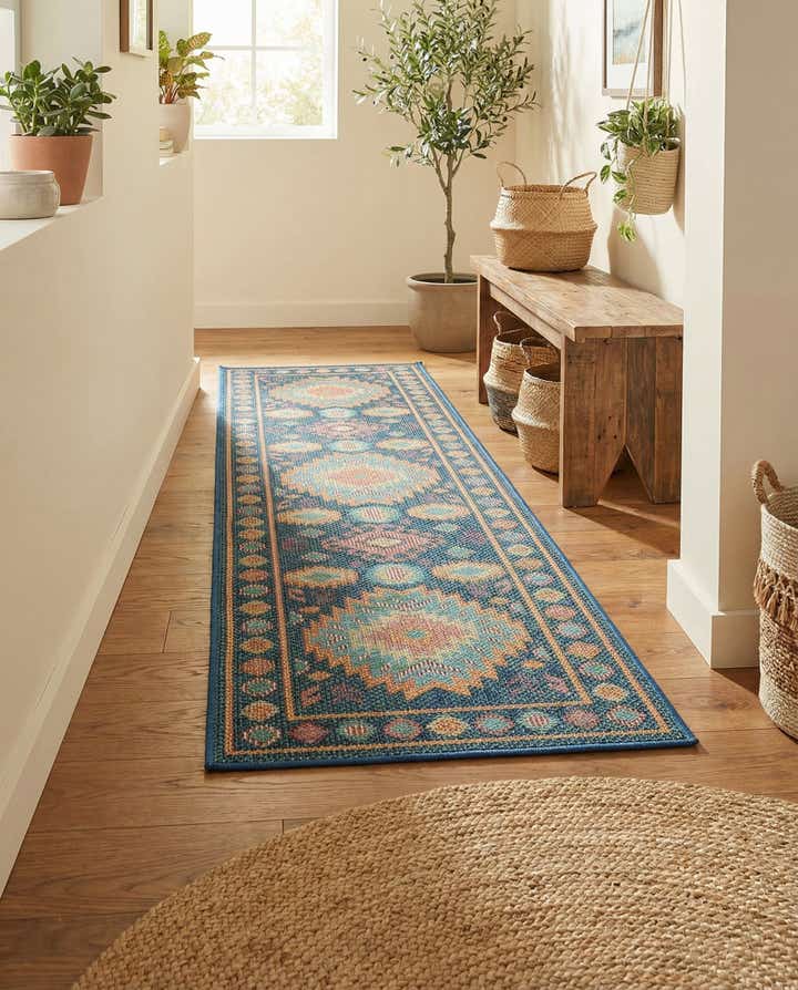 2' x 8' Easy-Clean Baja Indoor / Outdoor Runner Rug
