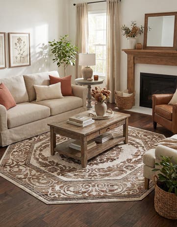 7' 10 x 7' 10 Hermitage Octagon Rug