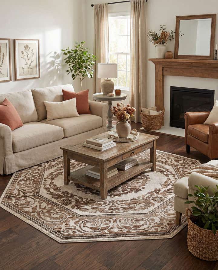 7' 10 x 7' 10 Hermitage Octagon Rug
