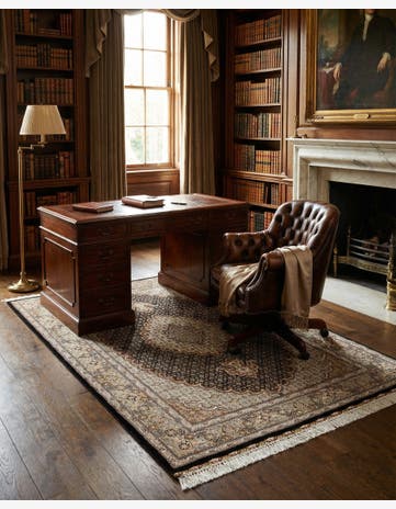3' 3 x 5' 1 Hand Knotted Tabriz Mahi Persian Wool Rug