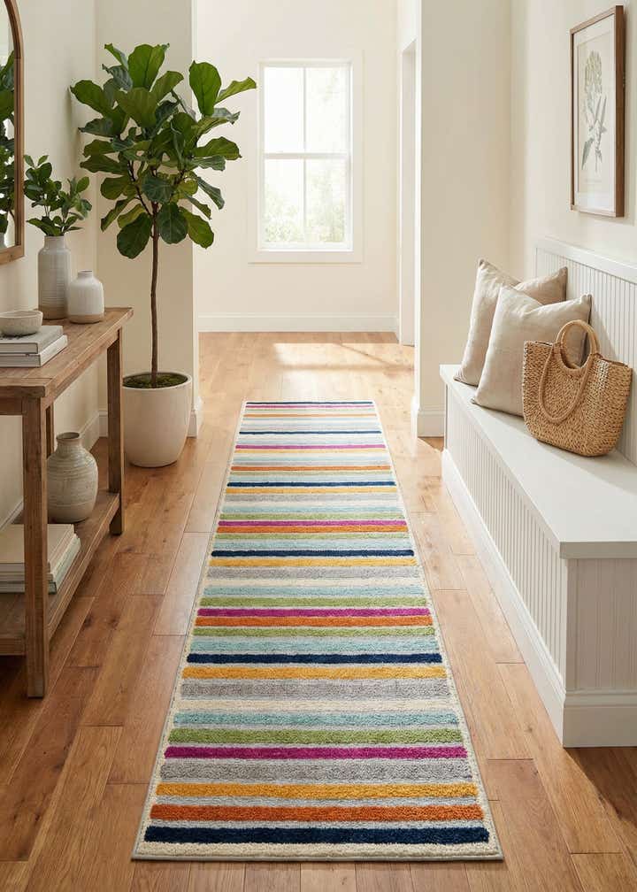 2' x 10' Easy-Clean Aruba Indoor / Outdoor Runner Rug