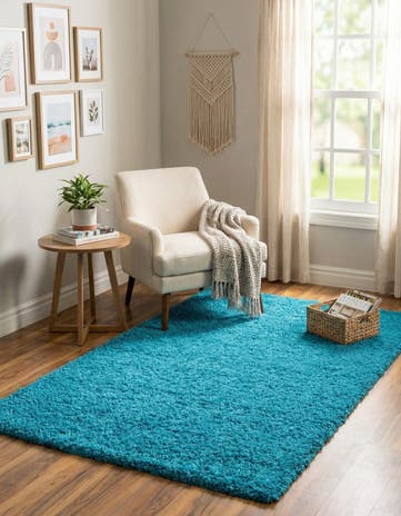3' x 5' 3 Solid Shag Rug