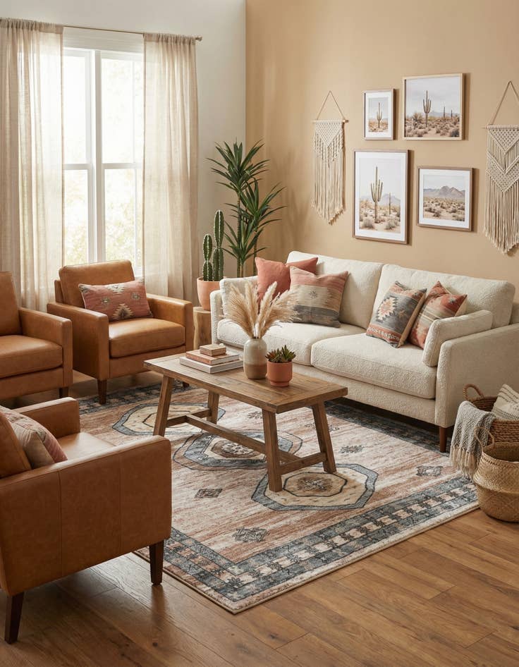 Detail image of 5' 3 x 5' 3 Medina Square Rug