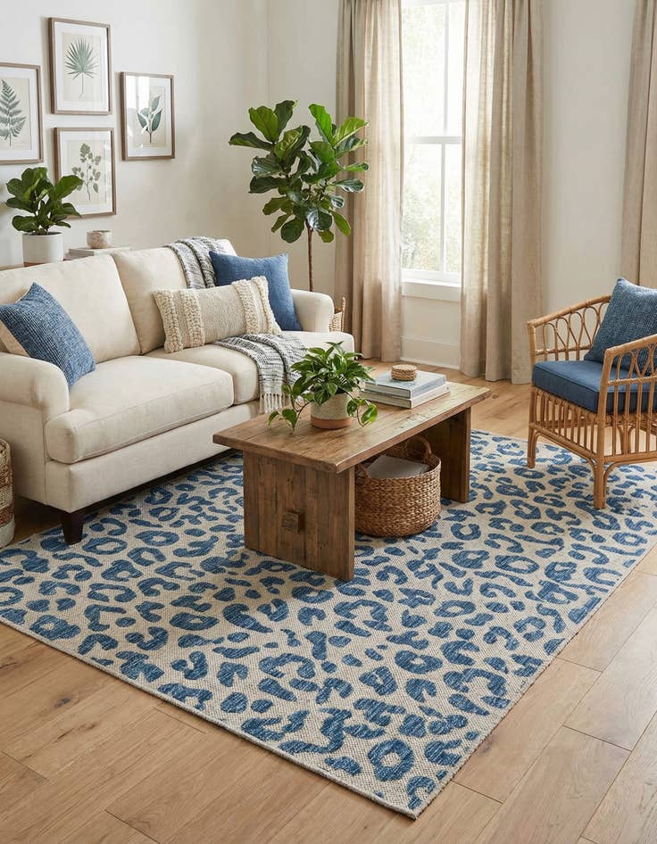 Detail image of  4' x 6'  Washable Safari Indoor / Outdoor Rug