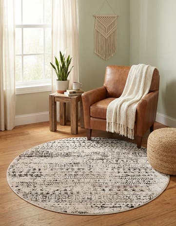 4' x 4' Hermitage Round Rug