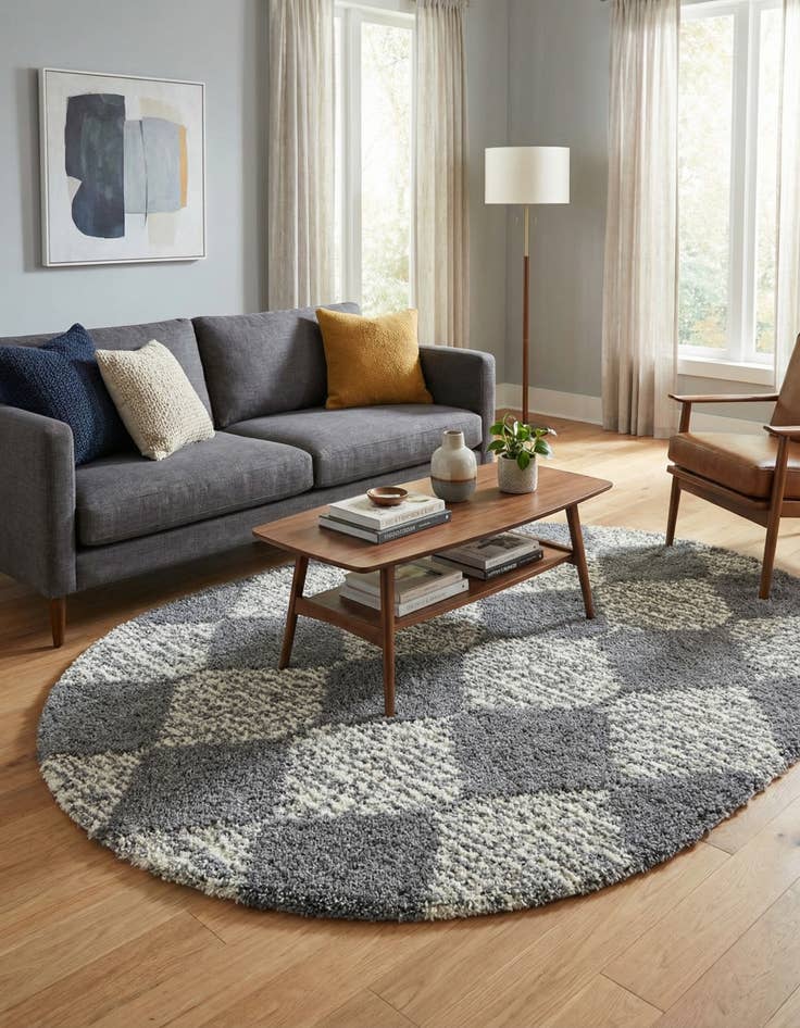 Detail image of 7' 10 x 10' Serenity Shag Oval Rug