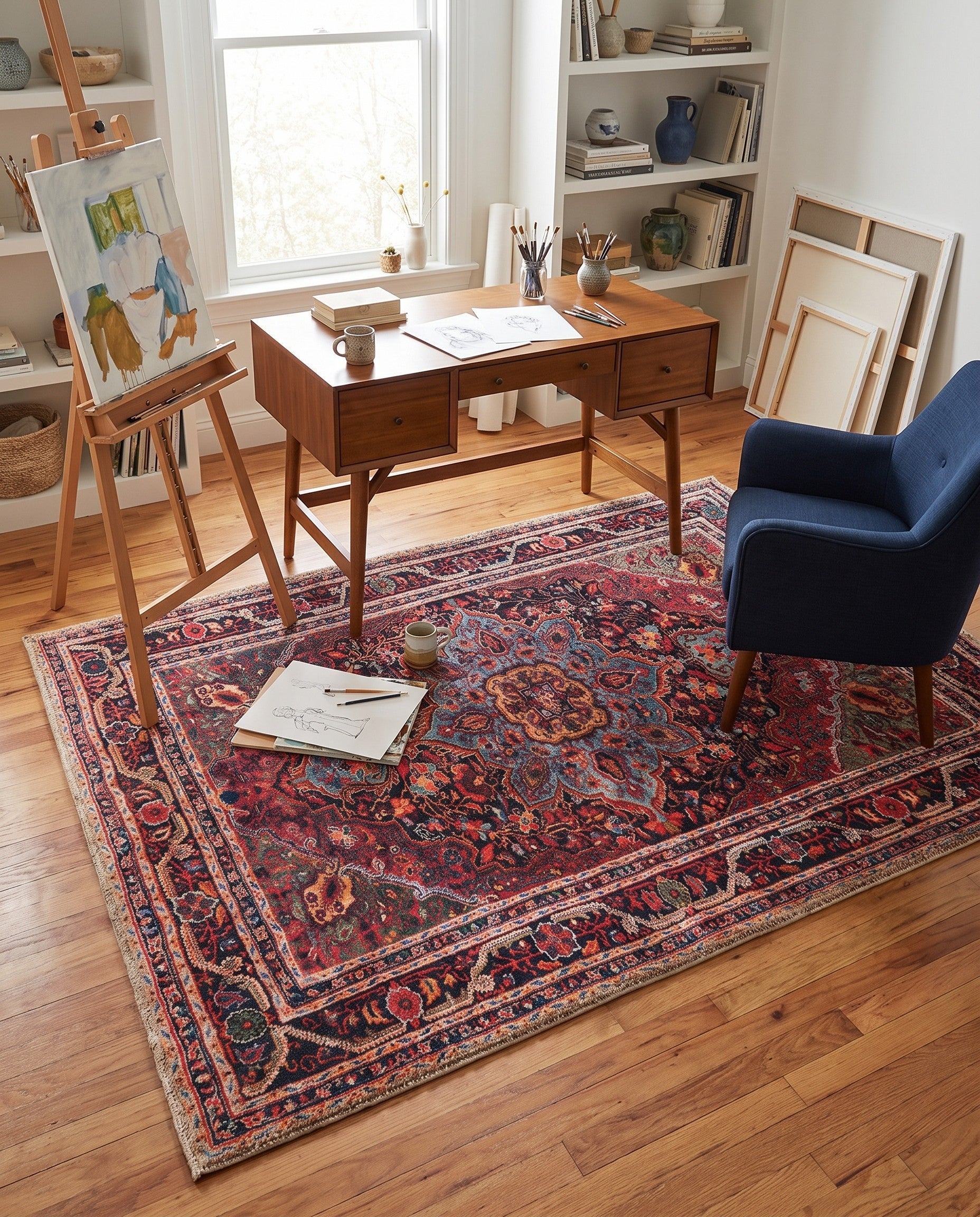 4' x 6' Washable Timeless Rug
