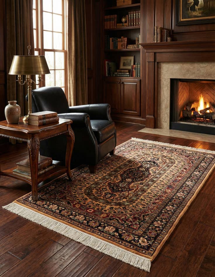 Detail image of  3' x 5' 2  Hand Knotted Bokhara Wool Rug