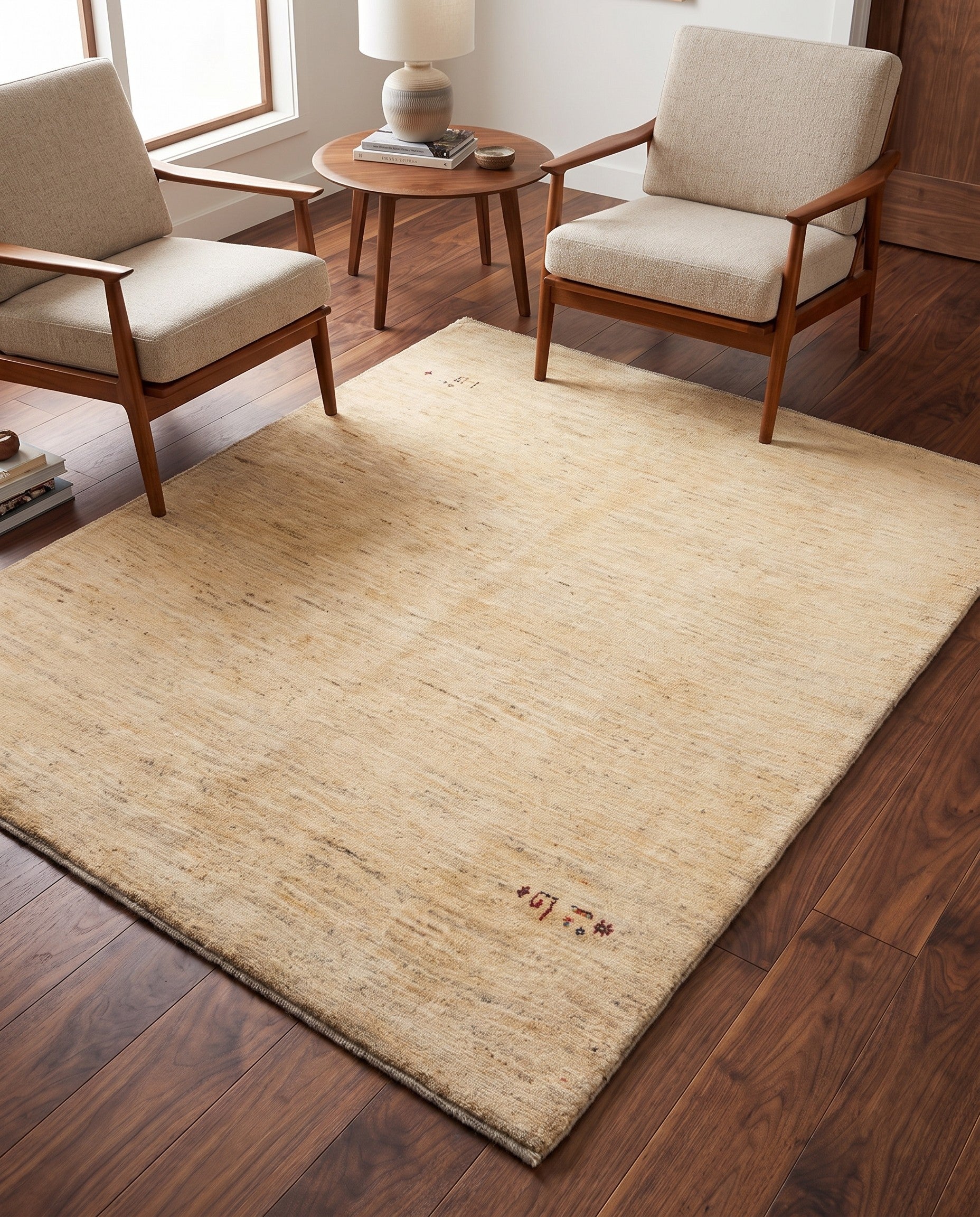 5' 1 x 6' 2 Gabbeh Shouli Wool Rug