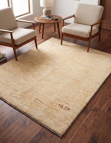 5' 1 x 6' 2 Gabbeh Shouli Wool Rug