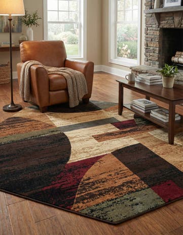 Cafe Octagon Rug