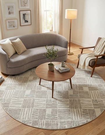 Ivory Hanahan Round Rug