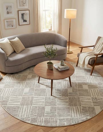 Ivory Hanahan Round Rug