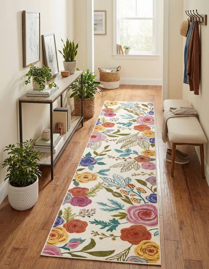 Detail image of 2' 7 x 10' Blossom Runner Rug