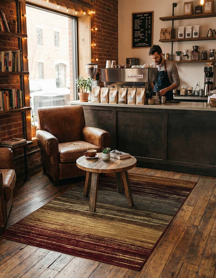 Detail image of 4' x 6' Coffee Shop Rug