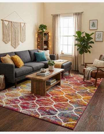 7' x 10' Trellis Frieze Rug