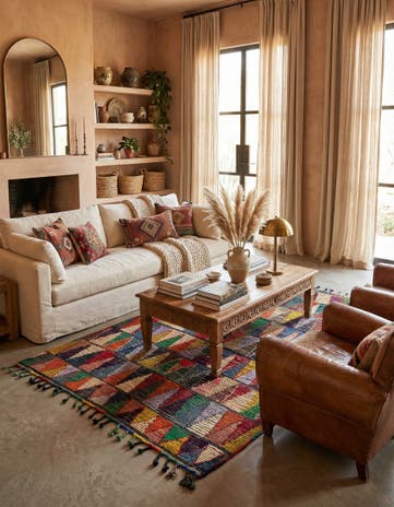 5' 2 x 8' Hand Knotted Moroccan Wool Rug