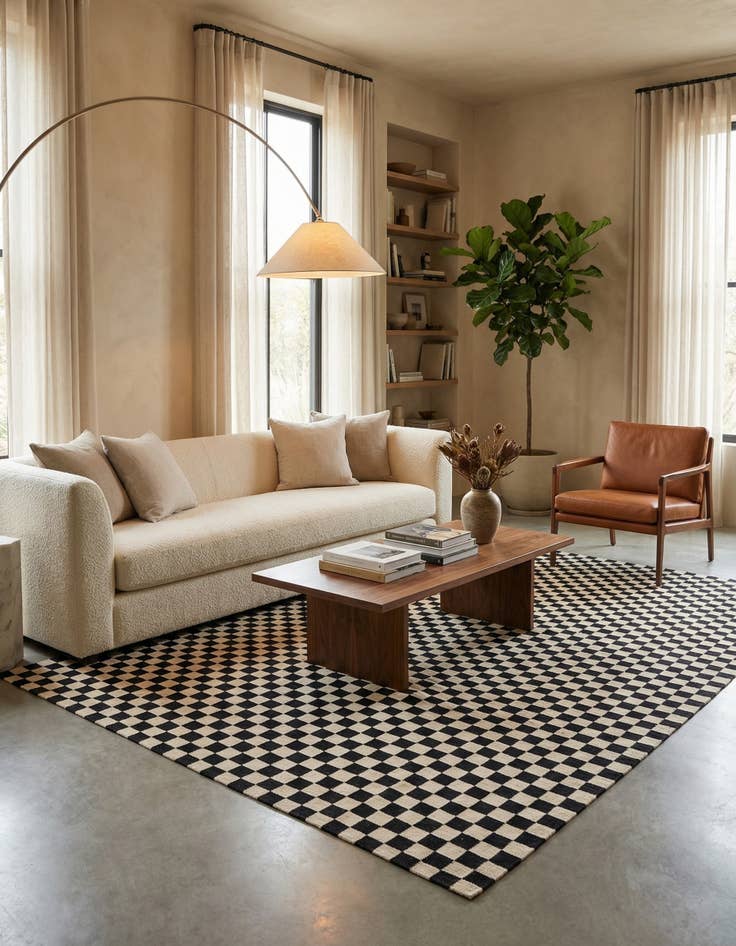 Detail image of 8' 6 x 11' 6  Hand Woven Kilim Modern Wool Rug