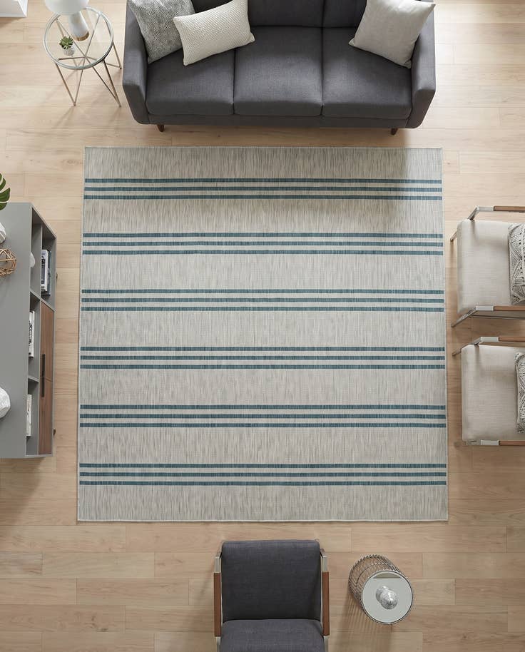 Detail image of 7' 10 x 7' 10 Easy-Clean Jill Zarin Anguilla Indoor / Outdoor Square Rug