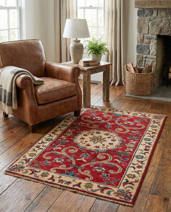 2' 9 x 4' 3 Hand Knotted Kazak Rug