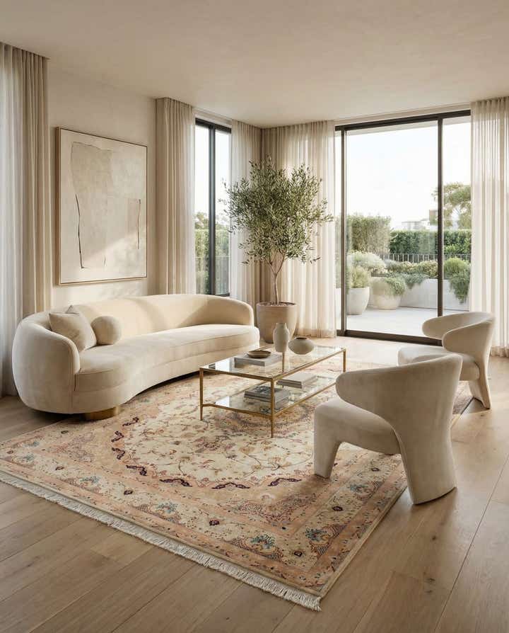 8' 3 x 11' 4 Hand Knotted Tabriz Persian Wool Rug